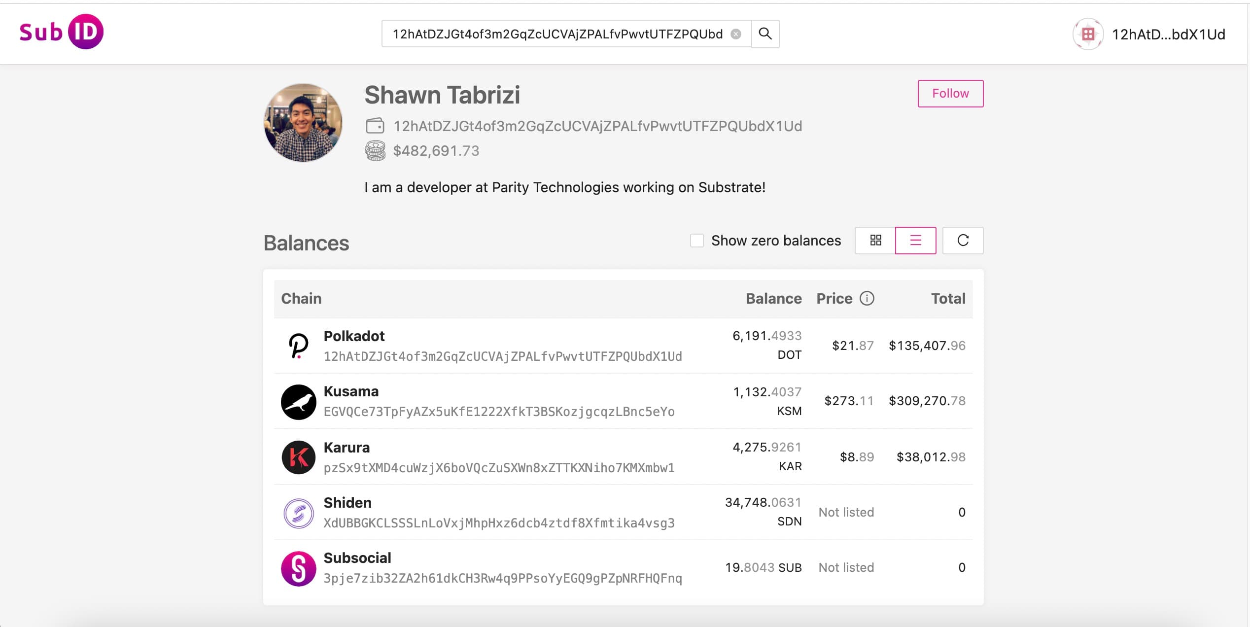 Introducing Sub ID: The One Stop Shop For All Your Substrate Addresses And Balances